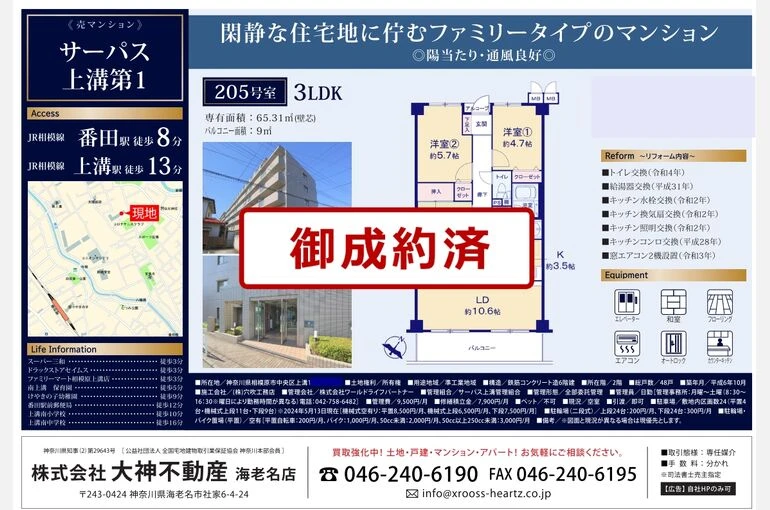 完売　サーパス